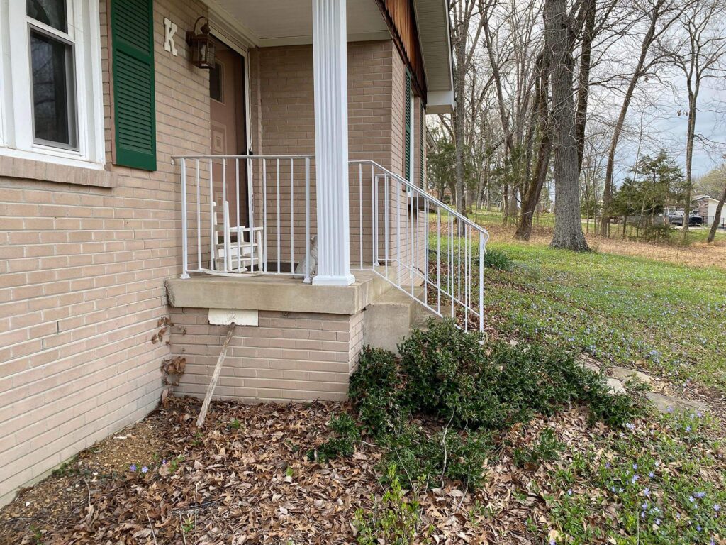 Exterior staircase and Iron Handrails