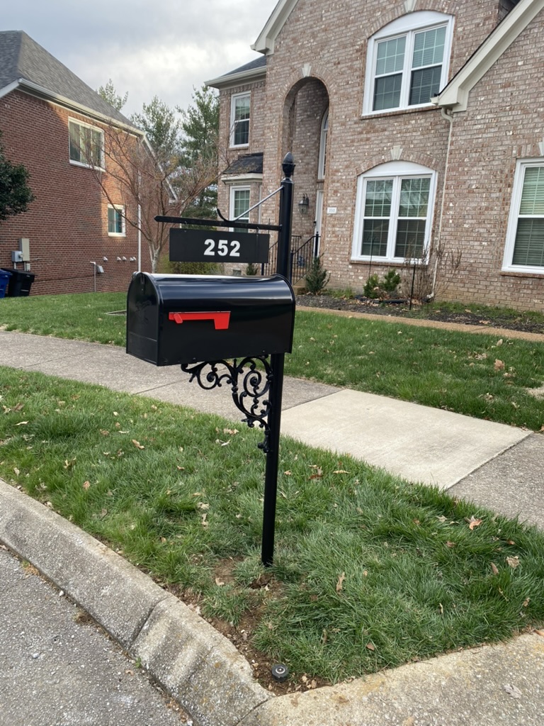 Iron Mailbox Installation