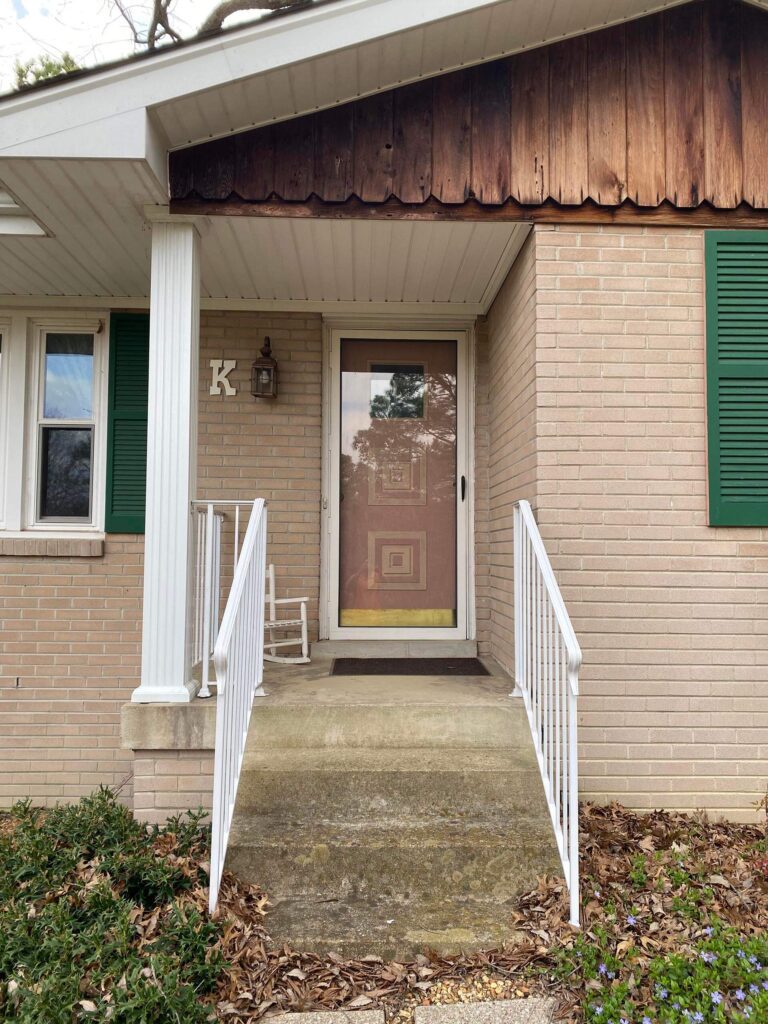Exterior staircase and Iron Handrails