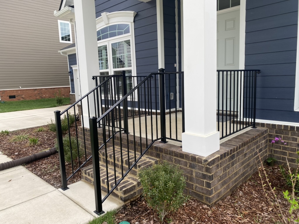 black metal handrails and fencing in nashville