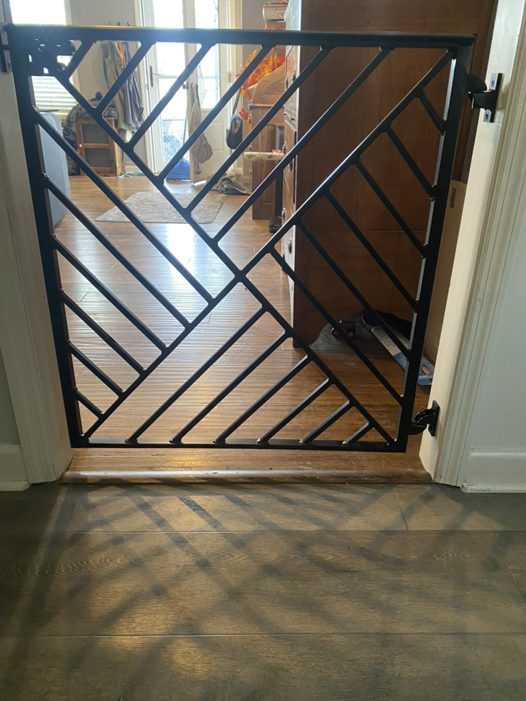 custom made metal gate for inside home